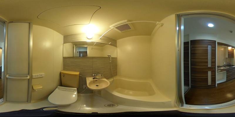 パノラマ画像バスルーム