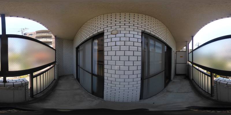 パノラマ画像バルコニー