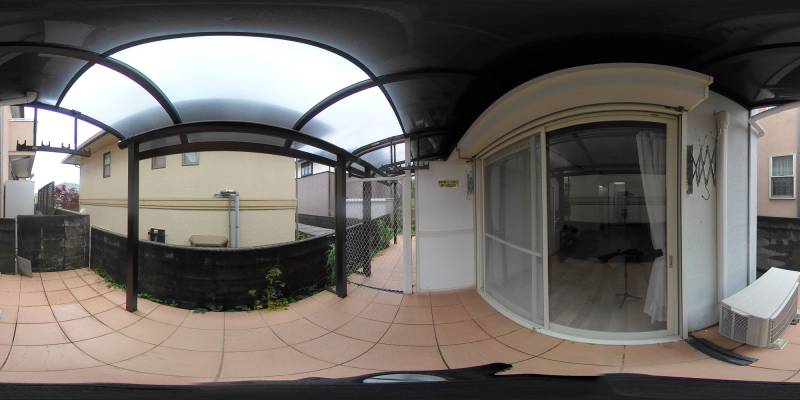 パノラマ画像バルコニー