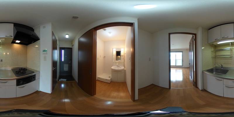 パノラマ画像キッチン