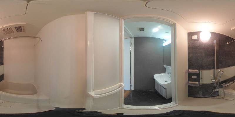 パノラマ画像バスルーム