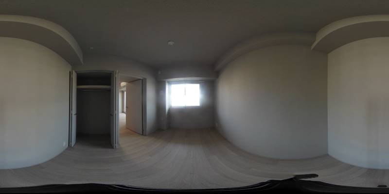 パノラマ画像寝室