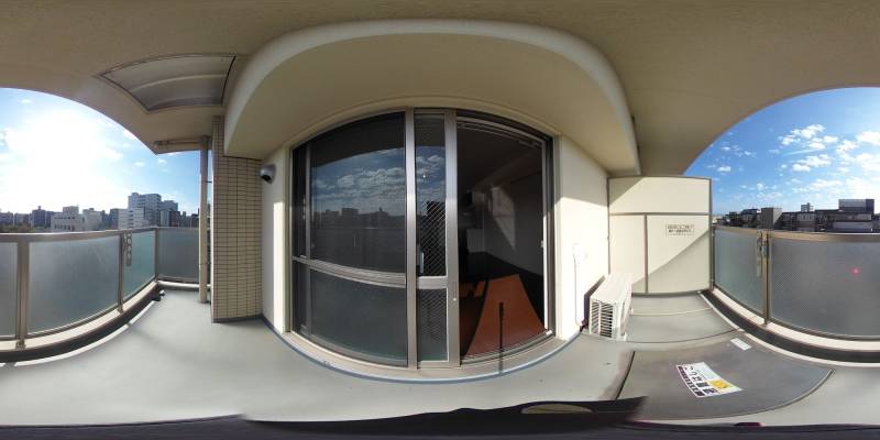パノラマ画像バルコニー