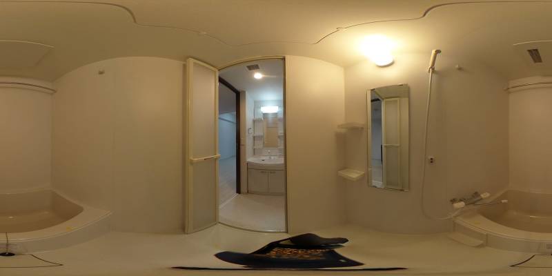 パノラマ画像バスルーム