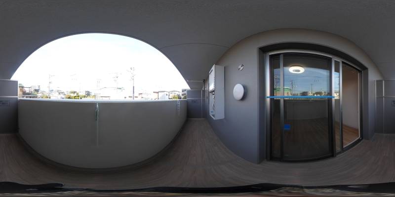 パノラマ画像バルコニー