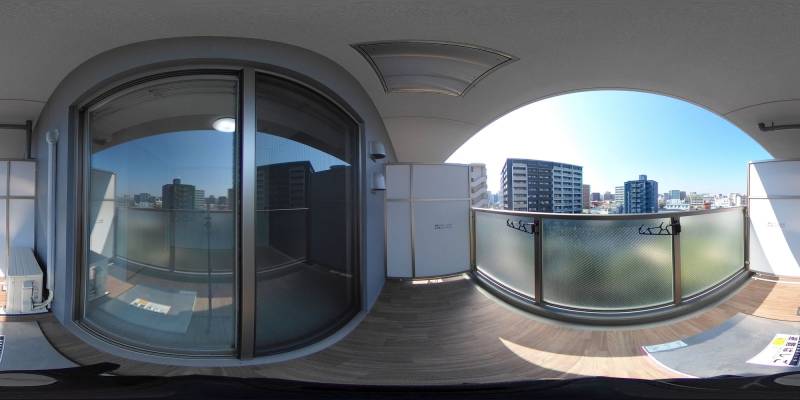 パノラマ画像バルコニー