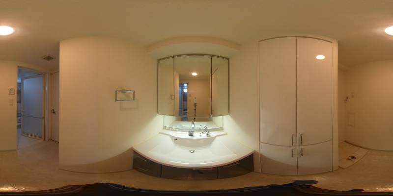 パノラマ画像洗面所