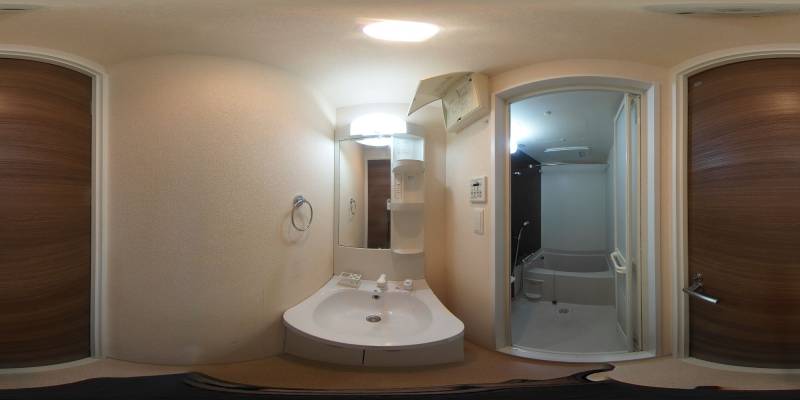 パノラマ画像洗面所