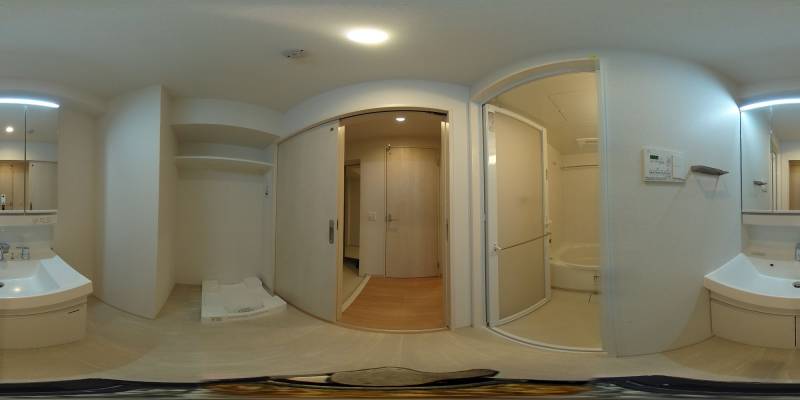 パノラマ画像洗面所