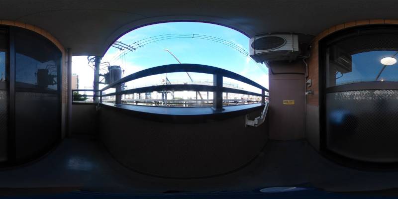 パノラマ画像バルコニー