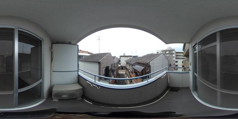 パノラマ画像バルコニー