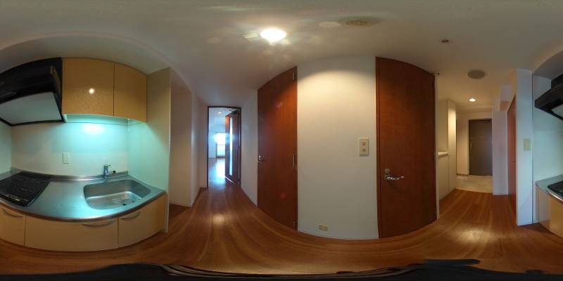 パノラマ画像キッチン