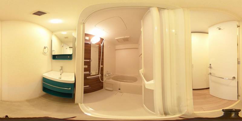 パノラマ画像バスルーム