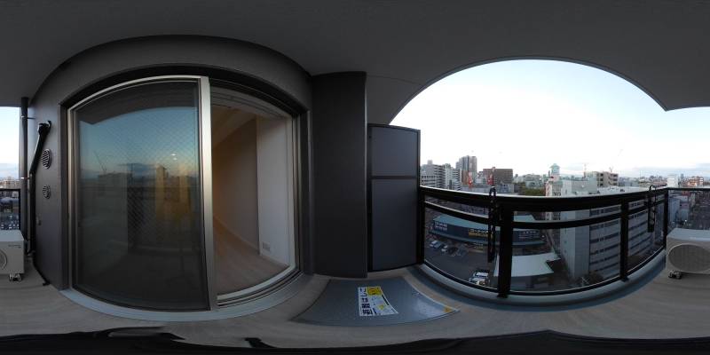 パノラマ画像バルコニー