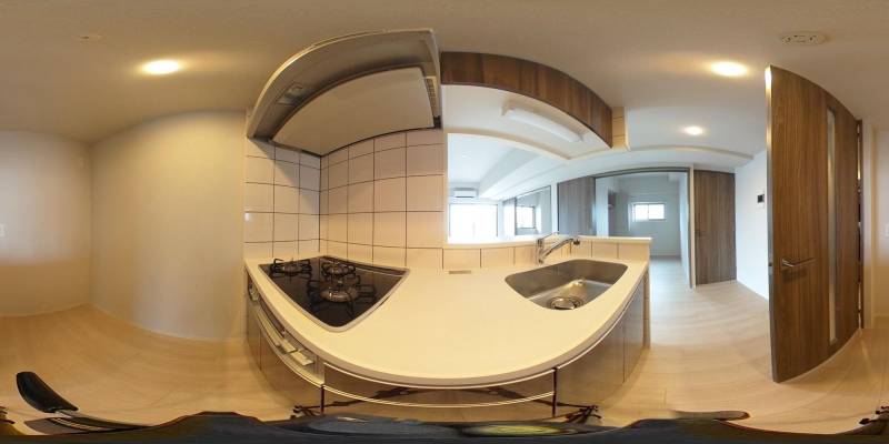 パノラマ画像キッチン