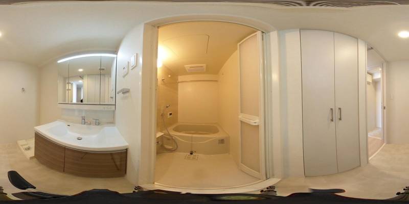 パノラマ画像洗面所