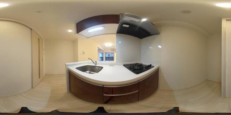 パノラマ画像キッチン