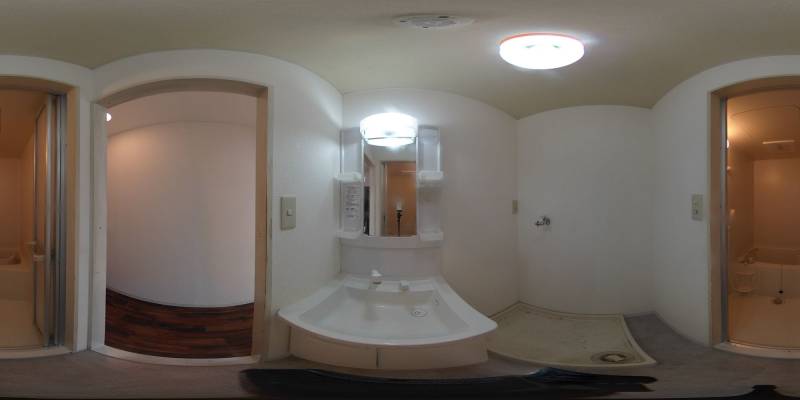 パノラマ画像洗面所