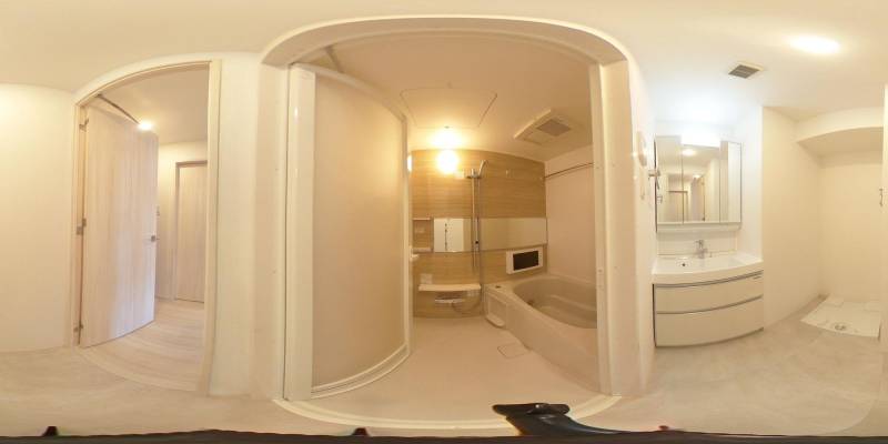 パノラマ画像バスルーム