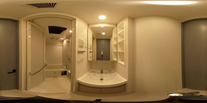 パノラマ画像洗面所