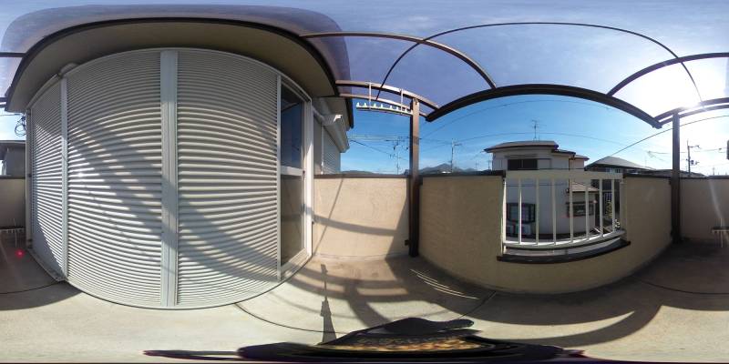 パノラマ画像バルコニー