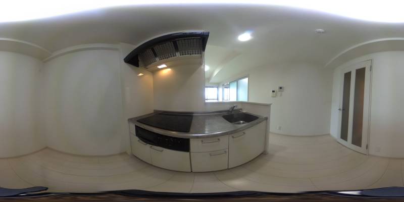 パノラマ画像キッチン