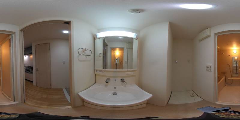 パノラマ画像洗面所