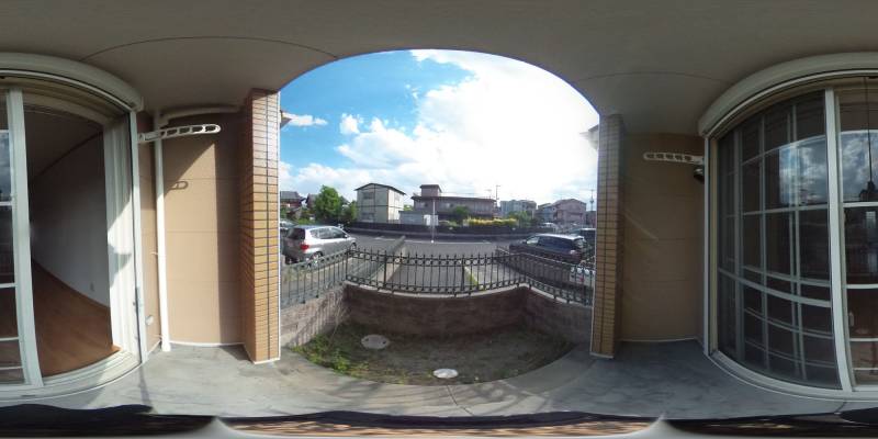 パノラマ画像バルコニー