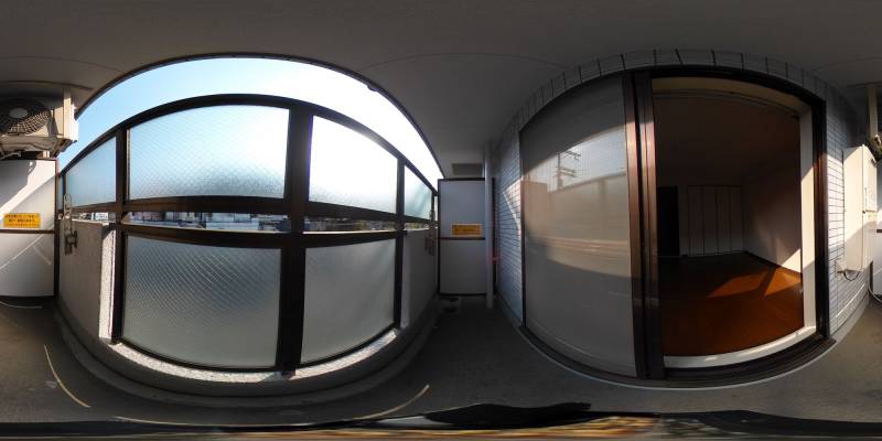 パノラマ画像バルコニー