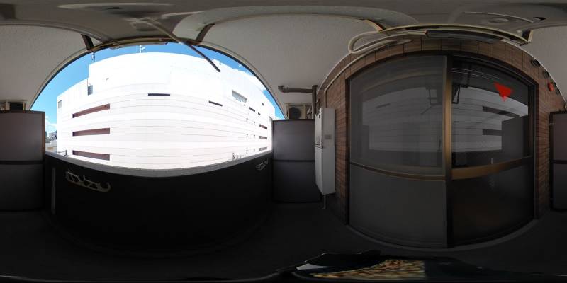 パノラマ画像バルコニー