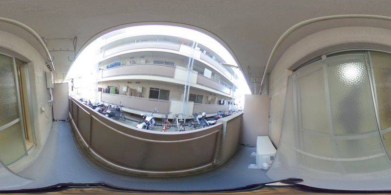 パノラマ画像バルコニー