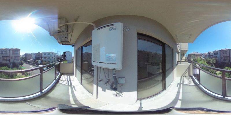 パノラマ画像バルコニー