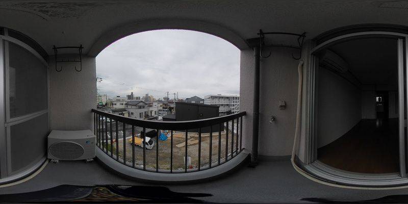 パノラマ画像バルコニー