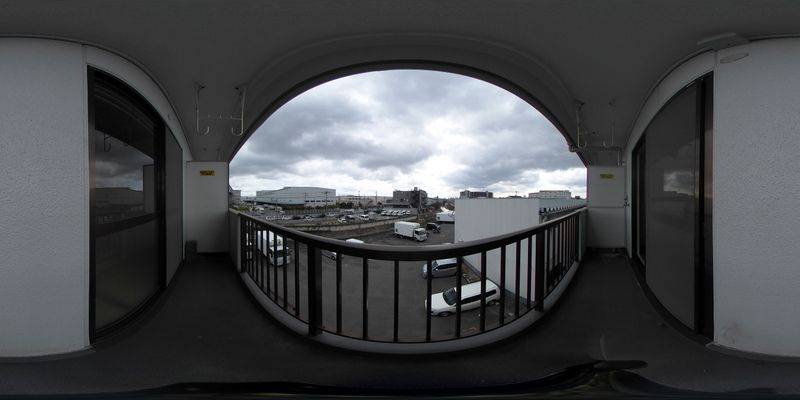 パノラマ画像バルコニー