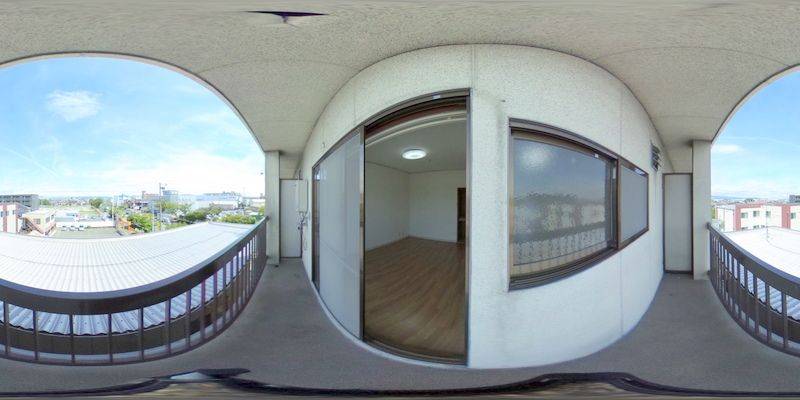 パノラマ画像バルコニー