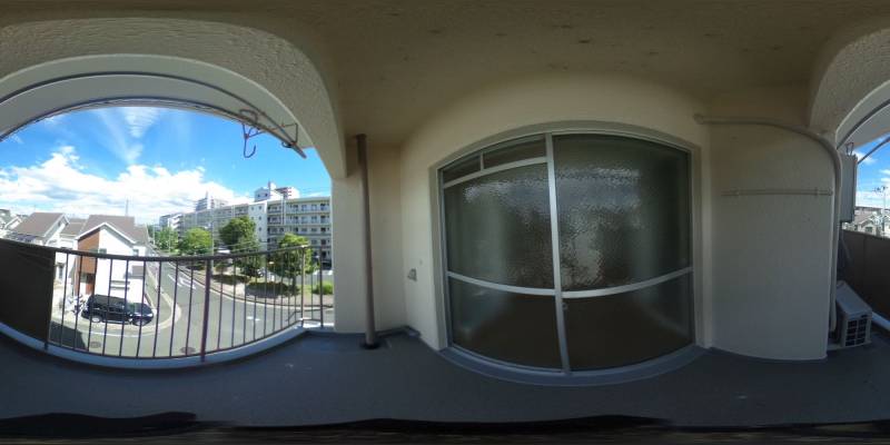 パノラマ画像バルコニー