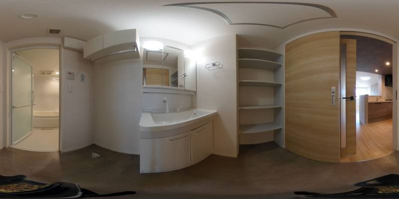 パノラマ画像洗面所