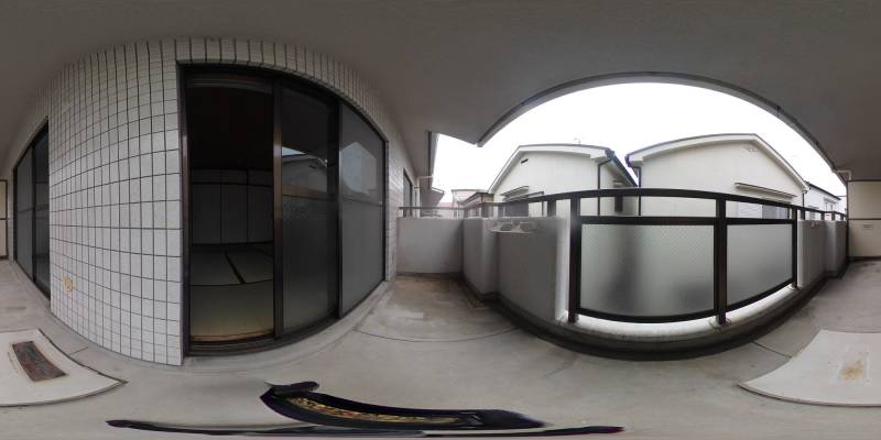 パノラマ画像バルコニー