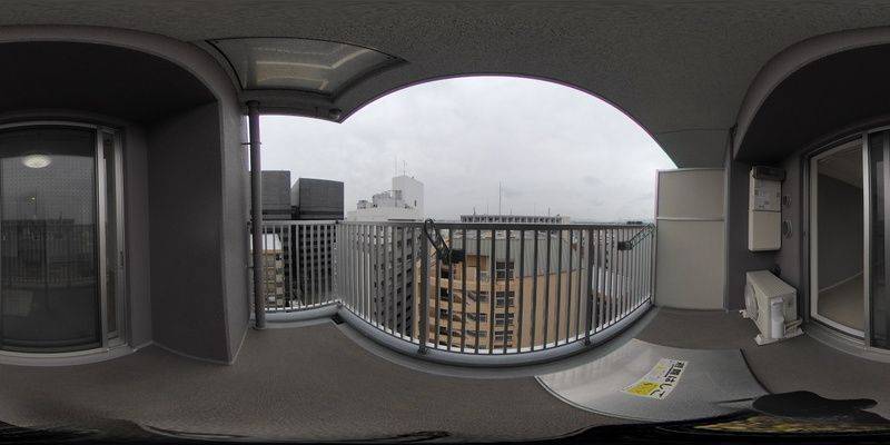 パノラマ画像バルコニー