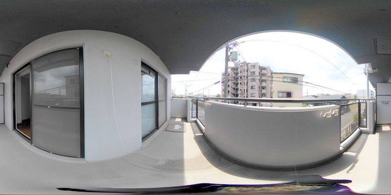 パノラマ画像バルコニー