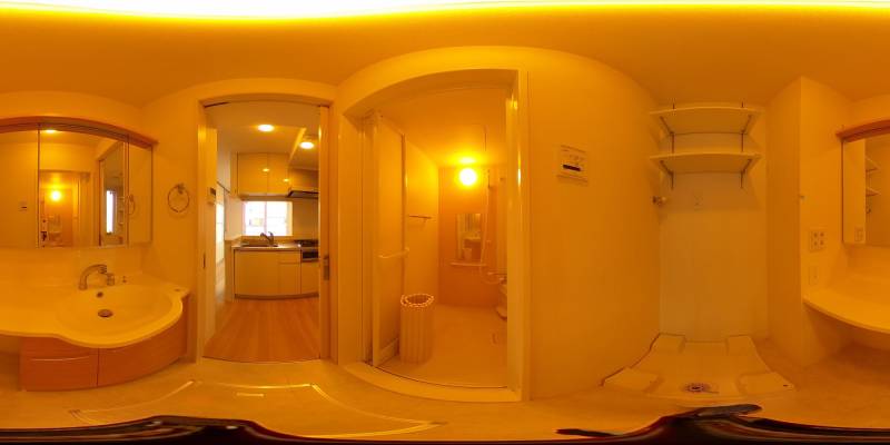 パノラマ画像洗面所