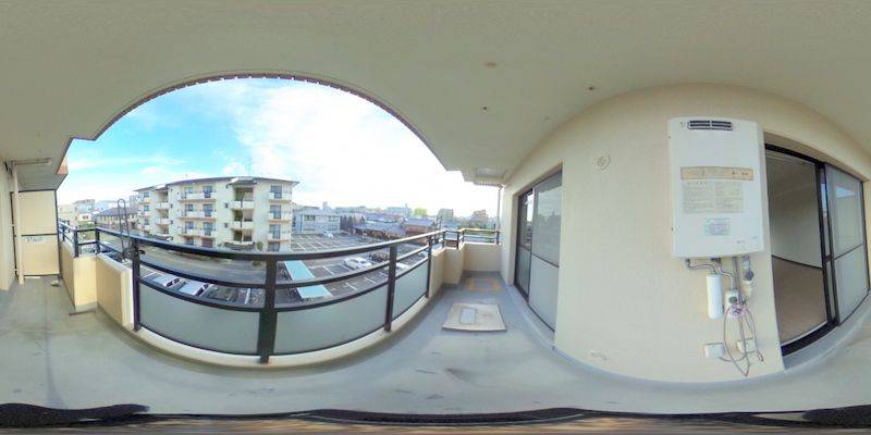 パノラマ画像バルコニー