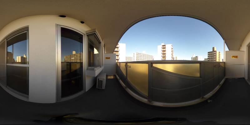 パノラマ画像バルコニー