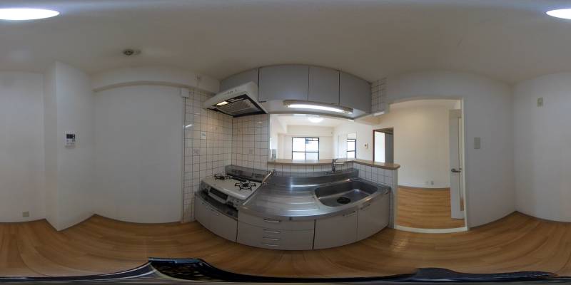 パノラマ画像キッチン