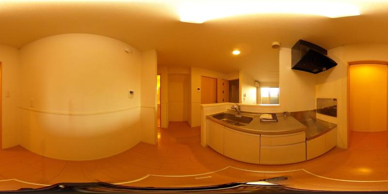 パノラマ画像キッチン