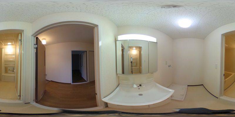 パノラマ画像洗面所