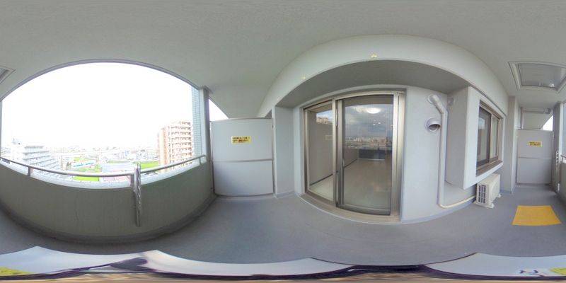 パノラマ画像バルコニー