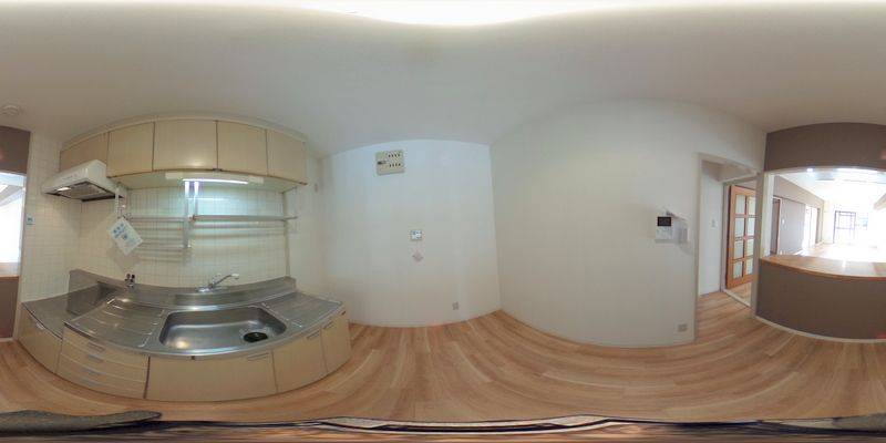 パノラマ画像キッチン