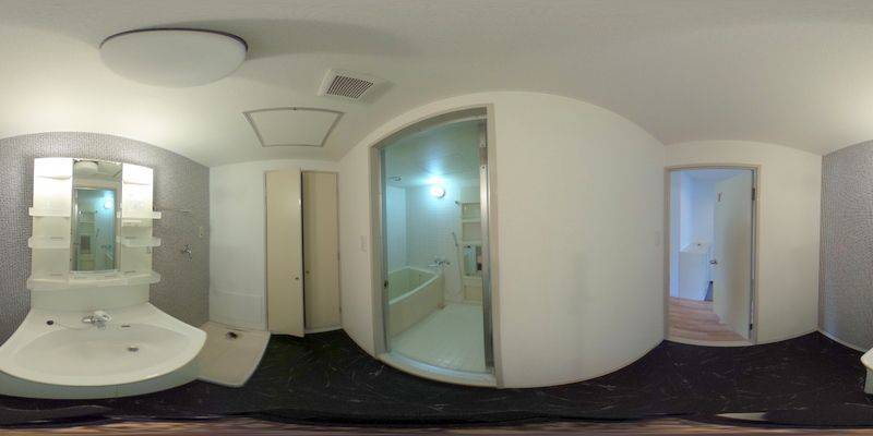 パノラマ画像洗面所