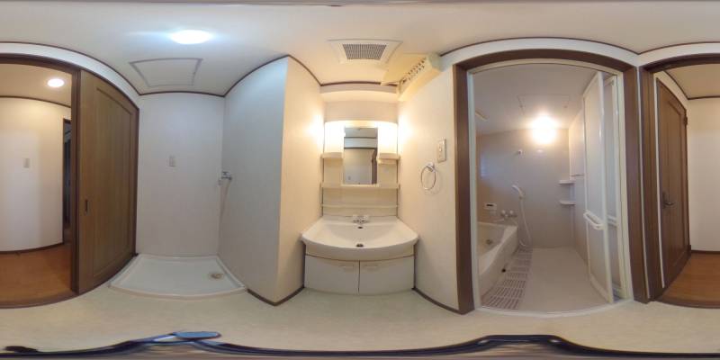 パノラマ画像洗面所